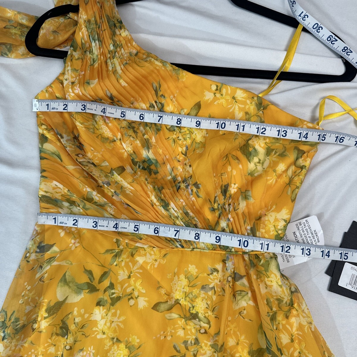 NWT $398 IEENA Mac Duggal [ 0 ] 55427 Floral One Shoulder
