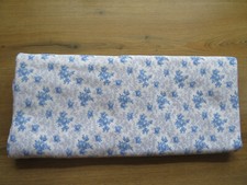 Alter Bettbezug ~ Baumwolle ~ mit Knöpfen ~  1,90m x 1,20m ~ blau/weiß