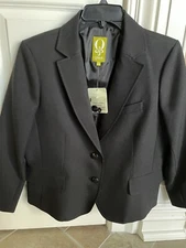 Macys QMack NWT Career Jacket Size 12 Brand new Black Fully Lined