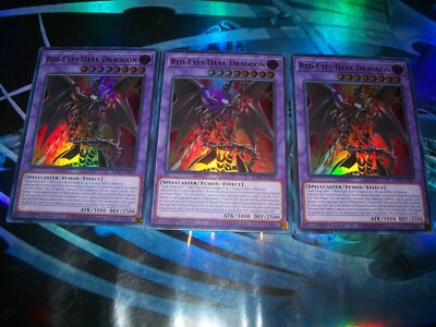 3x Red-Eyes Dark Dragoon 1st Edition Ultra Rare RA02-EN021 Yu-Gi-Oh!