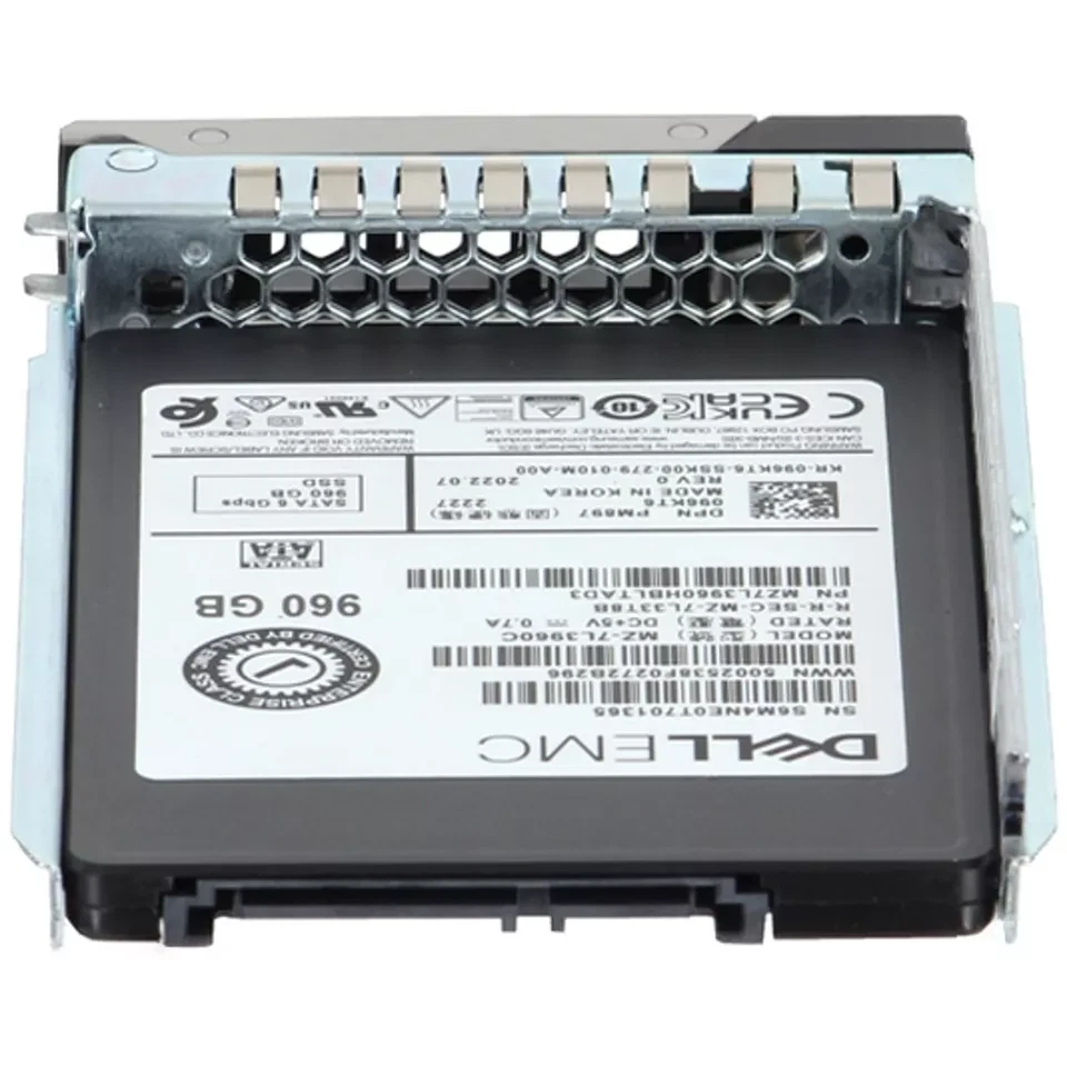 96KT6 096KT6 Dell EMC 960GB 6Gbps SATA MU TLC 2.5'SolidState Drive 14/15/16G kit - Image 3 of 4