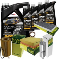 Mann Inspektionspaket 9L Mannol Longlife 504/507 5W-30 FüR BMW E53 4.4I 4.6Is