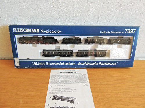 N Fleischmann piccolo 7897 Zugset 80 Jahre DRG Beschl. Personenzug Glockenanker | Zustand: Gebraucht