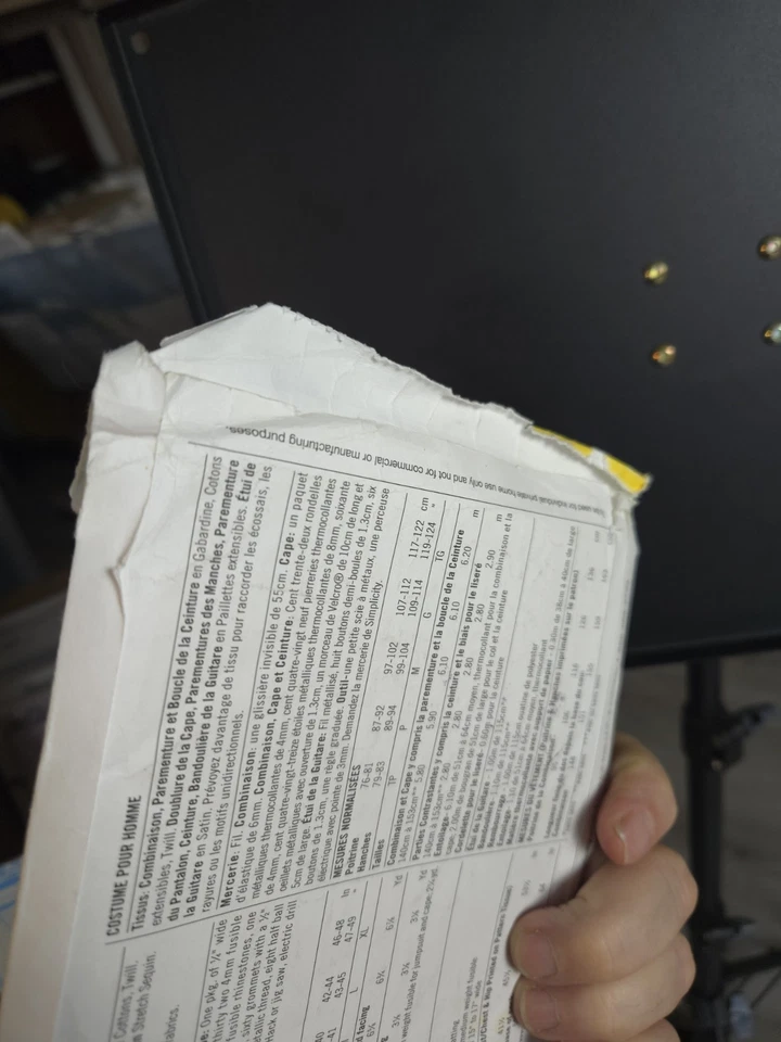 Simplicity Pattern 2859 Elvis Presley Vegas Jumpsuit w/ Cape, Uncut ALL SIZES - Image 2 of 4