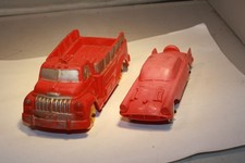 1940s Chevrolet Stake Truck & 1950s Packard Carribean Auburn Rubber Made in USA