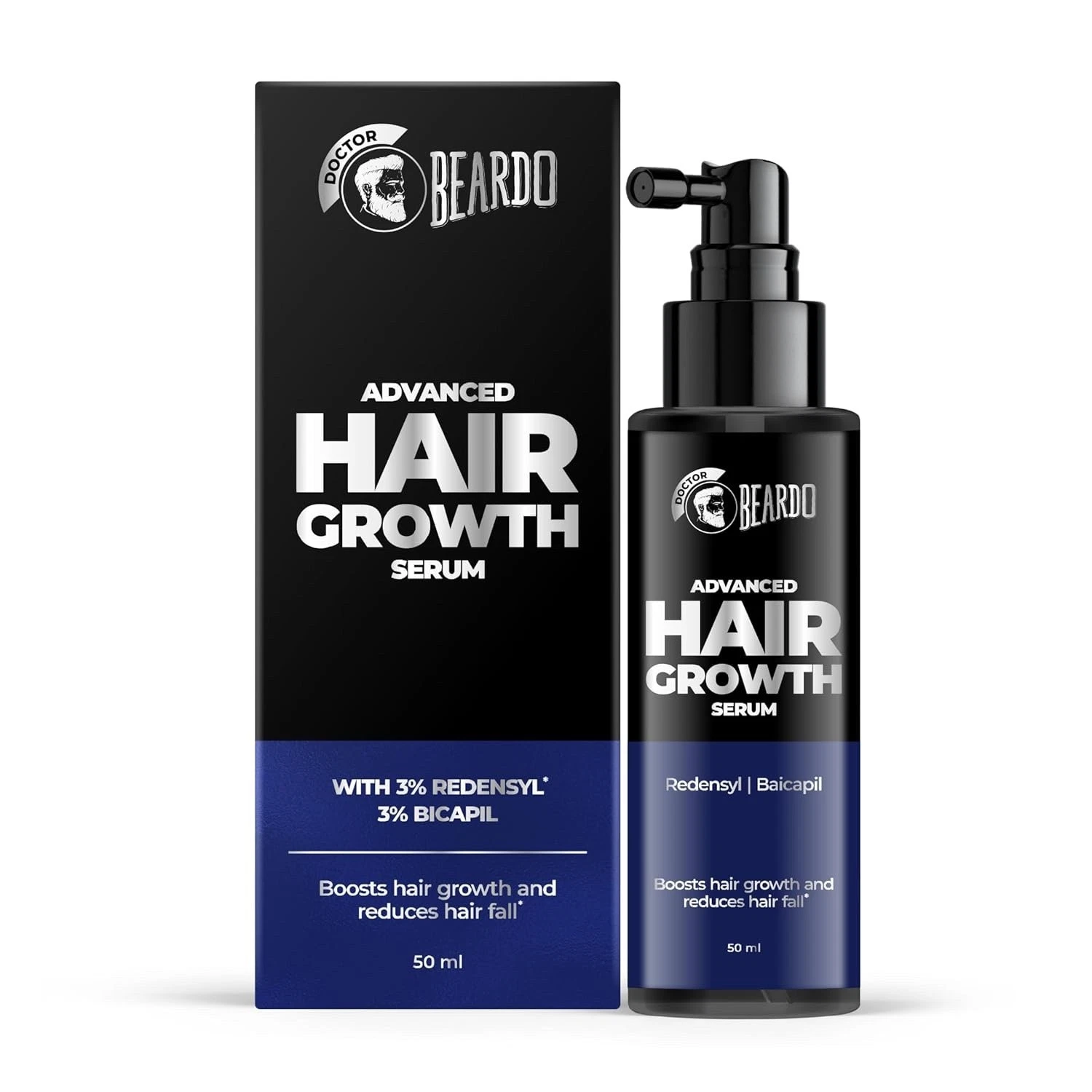 3 X 50 ml BEARDO Dr. Advanced Hair Growth Serum For Men