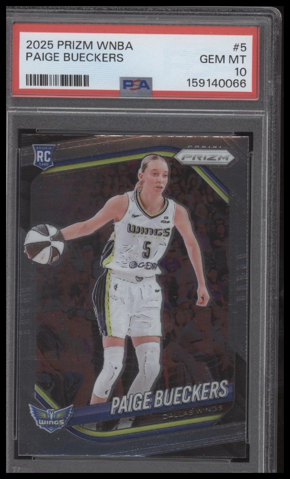2025 Panini Prizm WNBA #5 Paige Bueckers Rookie Card PSA 10