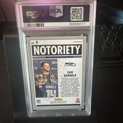 orange.15 プロフお読み下さい 2025 Panini Mosaic - Notoriety Sam Darnold #9 Orange Fluorescent