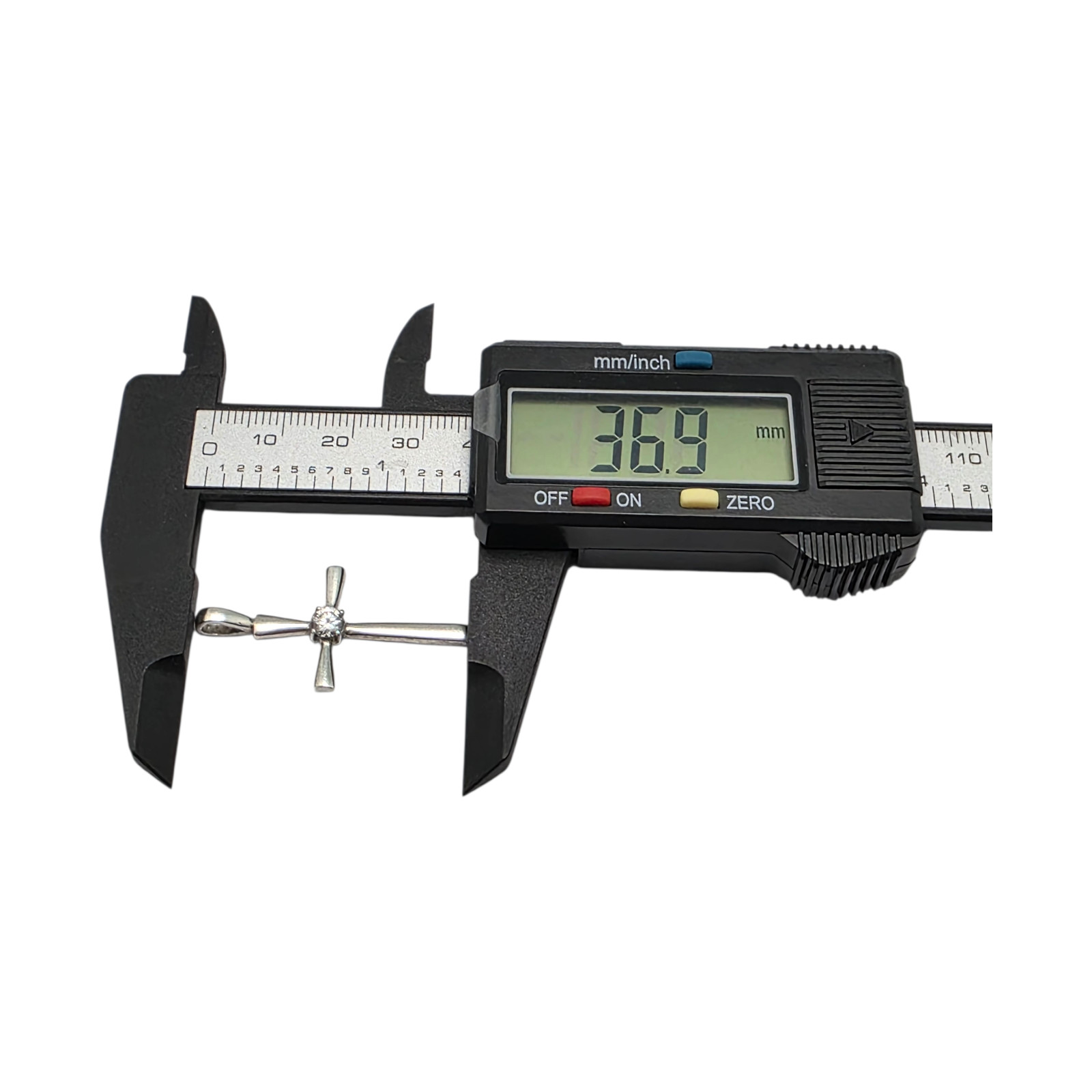 STUNNING SIMPLE STERLING SILVER SOLITAIRE WHITE S… - image 2