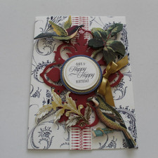 Anna Griffin "Have A Happy Birthday" 3D Handmade Layered Card
