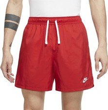 Nike Vintage Rare Sportswear Club Woven Track Shorts Nylon Shiny Red Med