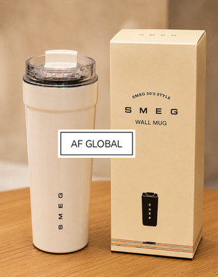 SMEG 550ml Insulated Stainless Steel Travel Mug Vacuum Tumbler Hot Cold Cup  Alt