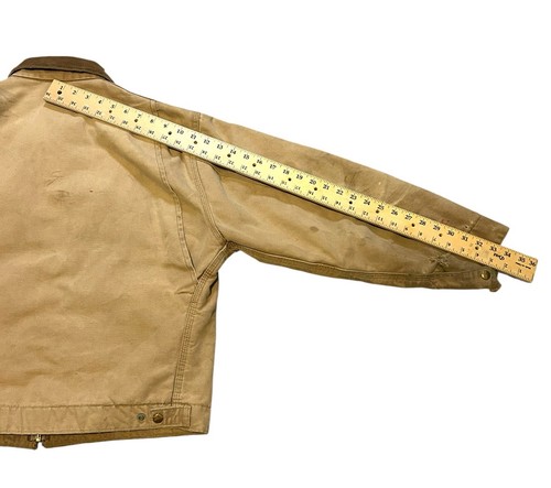 Carhartt Detroit Jacket Vintage Quilt Lined  Worn Distressed 6QLJ Men’s 46/XL by Carhartt, $97 - Photo 10