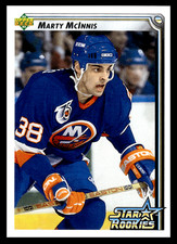 1992-93 Upper Deck Marty McInnis #410 New York Islanders Star Rookie NHL Hockey