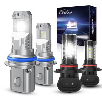 For Ford Explorer Sport Trac 2001-2005 Upgrade 9007 9145 LED Headlight Fog Bulbs