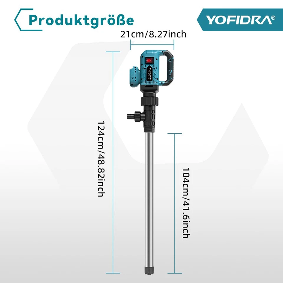 Für Makita 18V Akku Fasspumpe Regenfasspumpe Elektrisch Öl Pumpe Wasserpumpe  - Bild 2 von 4