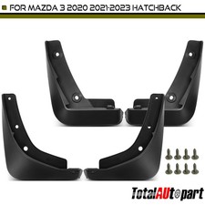 4pcs Splash Guards Mud Flaps For Mazda 3 2020-2023 Hatchback Front Rear Side