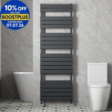 DuraTherm Flat Panel Heated Towel Rail Anthracite- 1800 x 600mm
