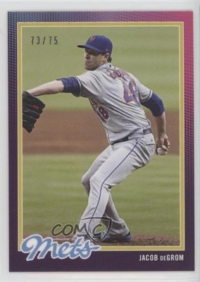 2018 Topps On Demand 1978 Tribute Purple 73/75 Jacob deGrom #16A 1c7