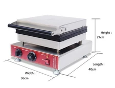 USED 9pcs Square Waffle Maker Machine Iron Baker Machine 110V