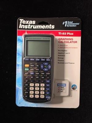 Texas Instruments TI-83 Plus Graphing Calculator - Black (83PL/TBL/1L1/A)