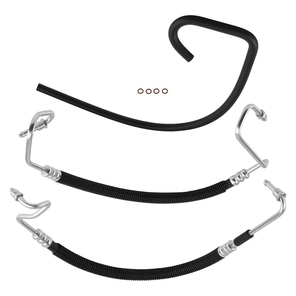 Power Steering Pressure Line Hose for Chevrolet GMC Sierra 2500 3500HD 6.0L 8.1L - Image 3 of 4