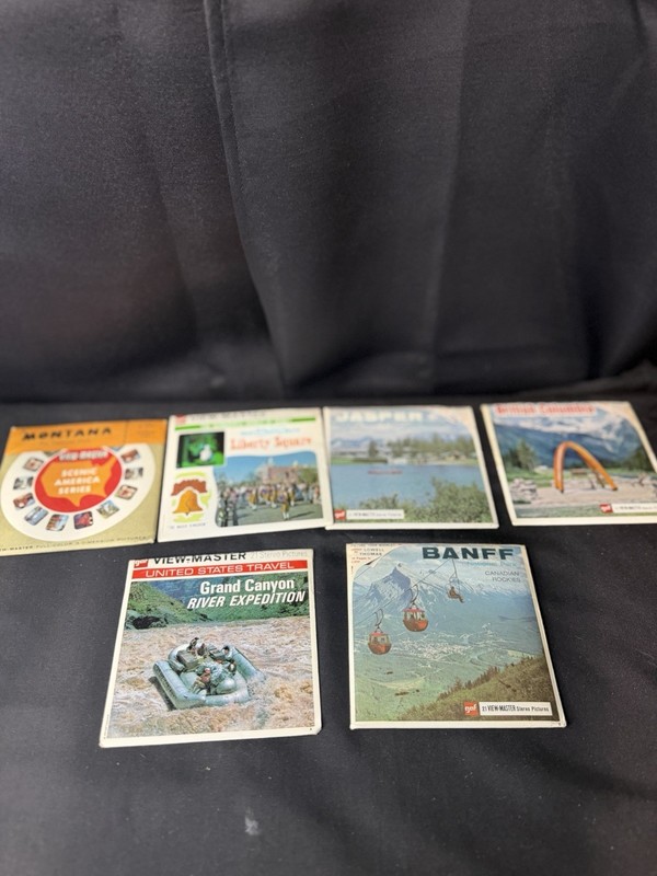 GAF View-Master United States Travel 3D Reels & Sleeves Lot 7pc (1970) MPN 21