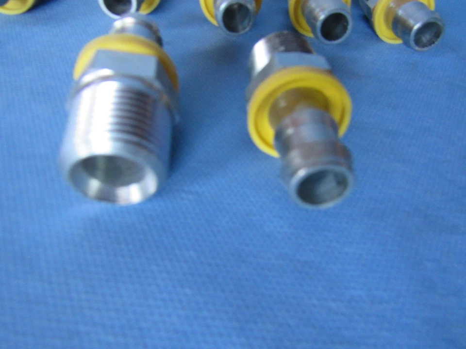 Lote 12 tubos giratorios Parker 31382-8-8 macho 1/2 pulgada NPTF a 1/2 pulgada montaje de barra de manguera Foto 3 de 4