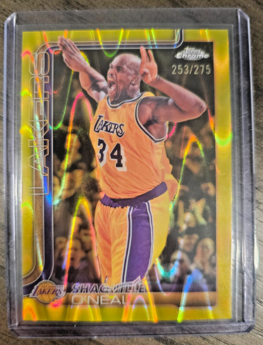 Shaquille O'Neal 2025-26 Chrome Update #142 Color Match #/275 Refractor SHAQ