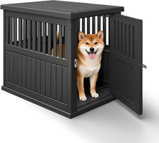 Dog House 30-Inch Dog Crate Furniture, Heavy Duty Dog Crate for Small Dog, Locka