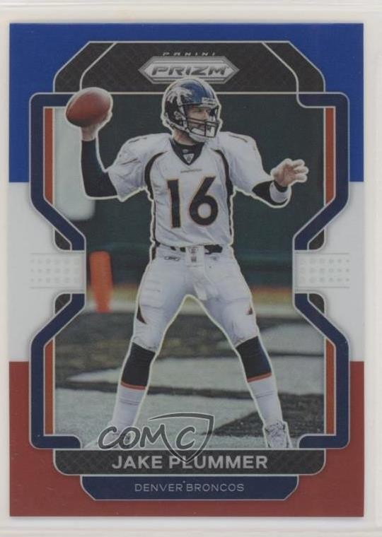 2021 Panini Prizm Red White & Blue Prizm Jake Plummer #207 2l4