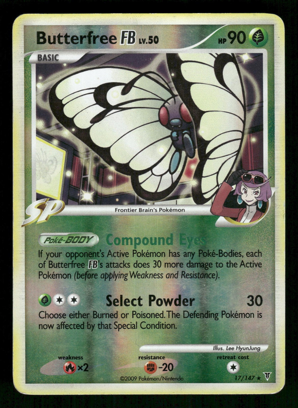 Pokemon Butterfree FB Rare Supreme Victors 17 HP Reverse Holo