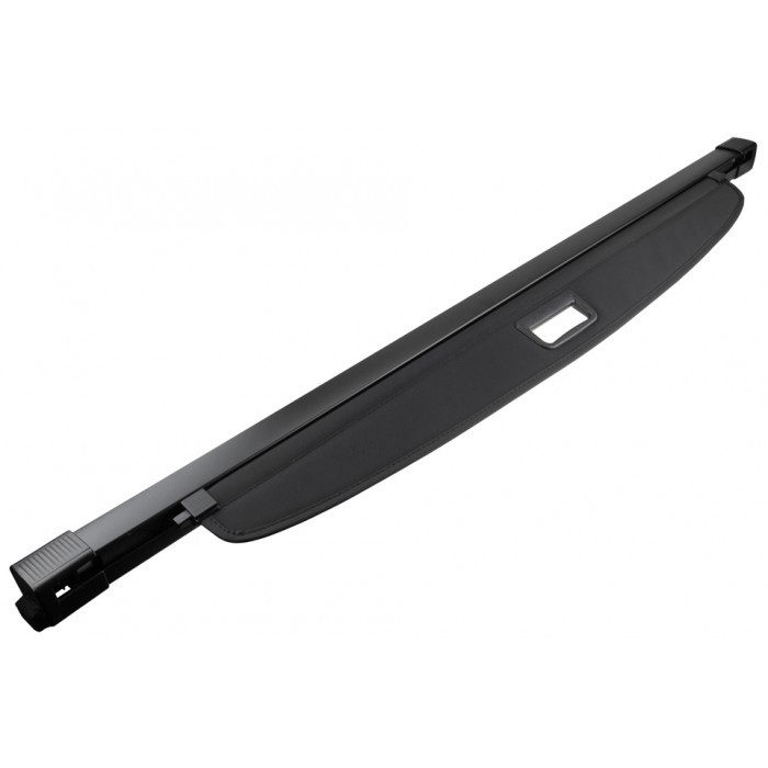 Tablette de plage arrière pour Mitsubishi Outlander III en toile noire rétractable