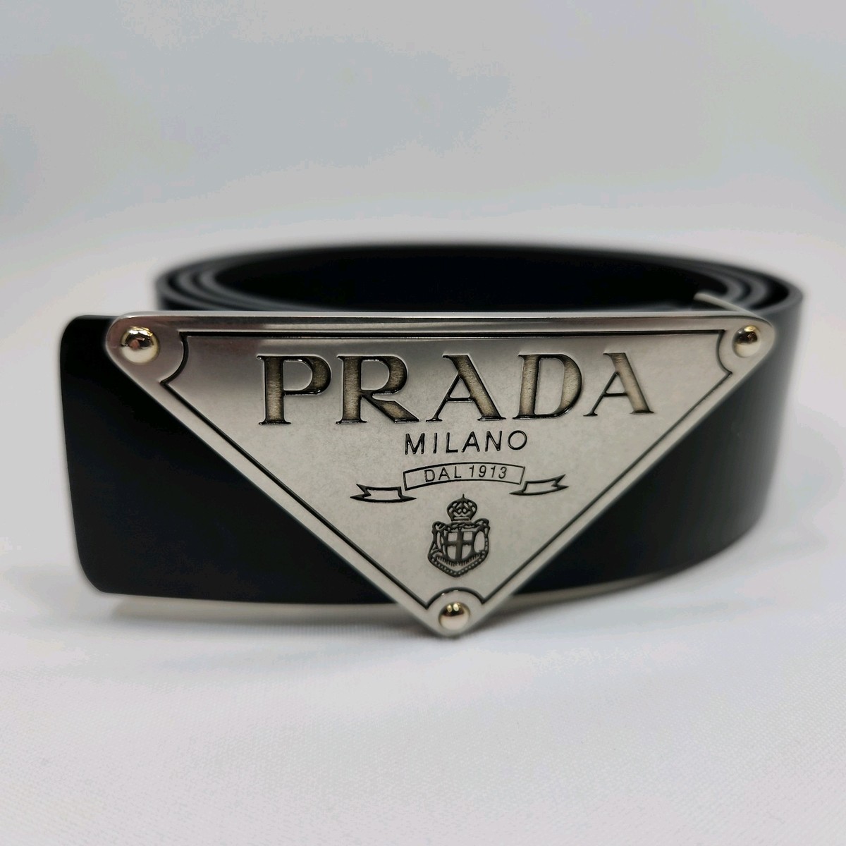 PRADA プラダ ブラック ゴムベルト 楽天市場】プラダ ベルト トライアングルロゴ ブラック レディース