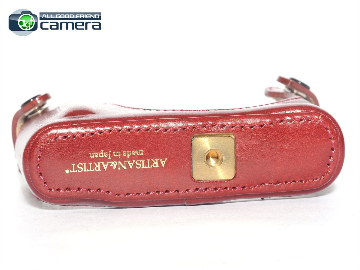 未使用品 ライカ C-LUX用レザーバッグ Andrea leather red Artisan & Artist Leather Half Case Red for Leica D-LUX 6 Camera