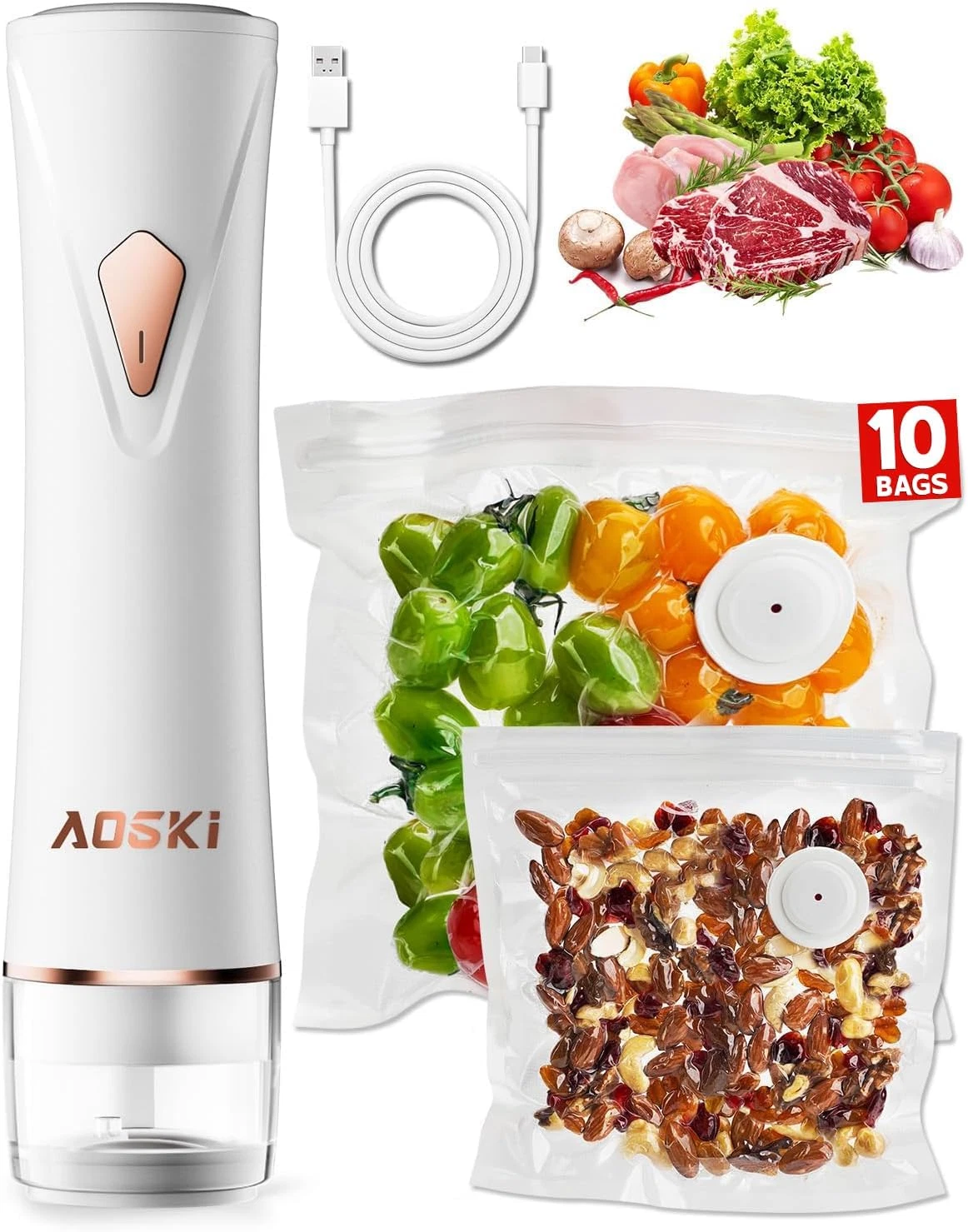 Compact Vacuum Sealer for Food Sealer: Handheld Portable Vacuum Sealer Machine