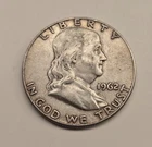 1962 D Ben Franklin Silver Half Dollar