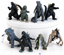 8pcs Godzilla 4th Generation Mini PVC Action Figures Collectible Toy Set 2inch