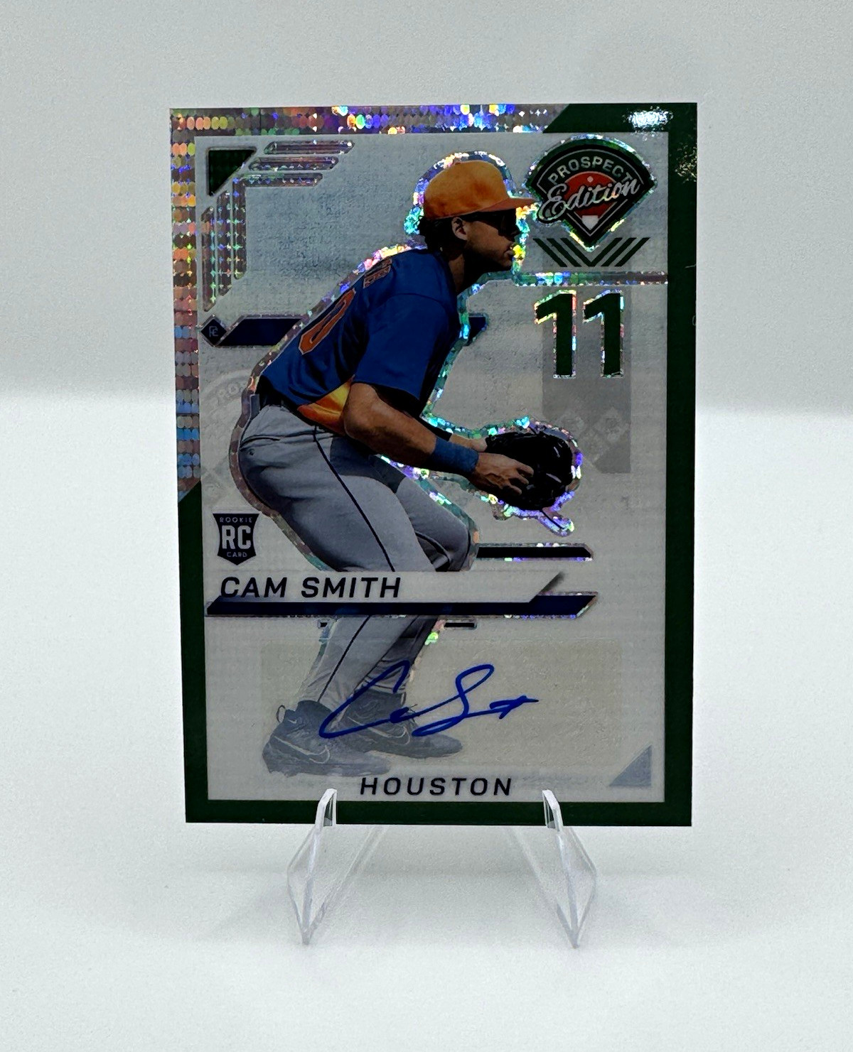 2025 Panini Prospect Edition Cam Smith #63 Prizm RC Auto Houston Astros /25