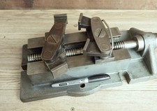 Heavy duty milling drill press vice unusual jaws - good cond little used