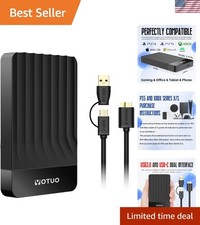 Portable 500GB External Hard Drive USB 3.0 - Ideal for PC, Mac  Gaming Consoles