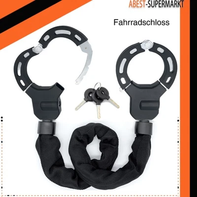 ABEST-SUPERMARKET E Scooter Schloss Fahrradschloss Handschellenschloss Hochsicherheits Edelstahl
