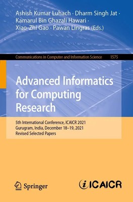 Ashish Kumar Luhach (u. a.) | Advanced Informatics for Computing Research | Buch