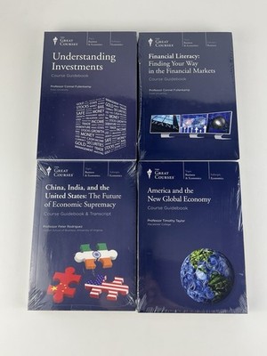 The Great Courses Lot of 4, Understanding Investments Financial Literacy Economy