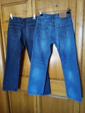 2 pairs of 14 in boys size Levis 505 Jeans Regular fit all cotton 27 x 27 IRL pc