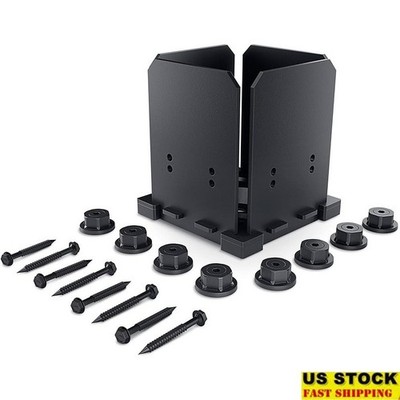 Heavy Duty Post Base 6x6 Galvanized Steel Elevated Outdoor Structure Kit New