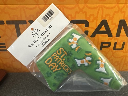 Scotty Cameron 2012 St. Patrick's Day Dancing Dog golf putter headcover NEW...