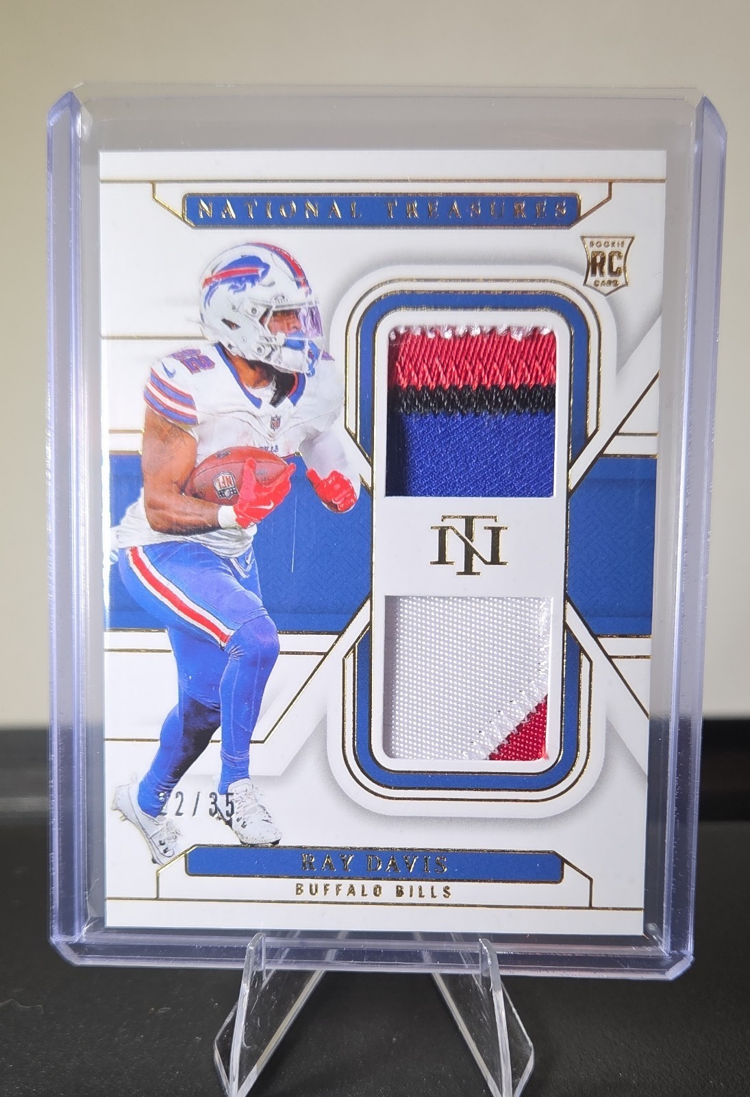 Ray Davis Panini National Treasures Rookie Dual Materials #RDS Base