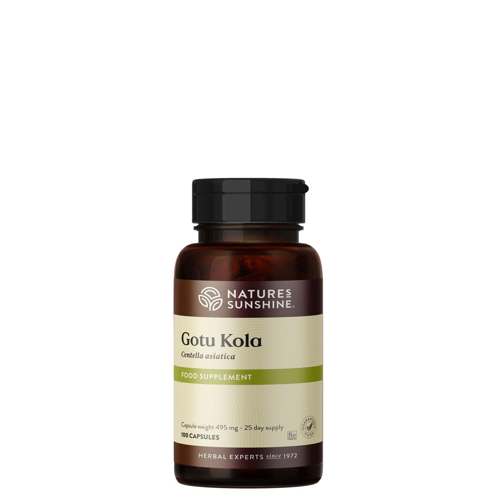 Nature's Sunshine Gotu Kola Herbal Capsules | Daily Wellness Support