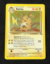 original raichu pokemon card value Wizards of the Coast Fossil Rare #29 Trading Card Pokmon Hit Points90 HP Form Raichu [1st Edition] #14 Prices